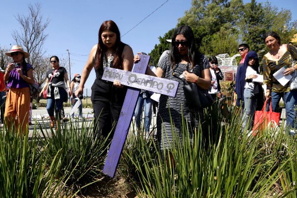 Protesta Feminicidio de Maía Eugenia Ocampo Cholula 8 de enero 2023