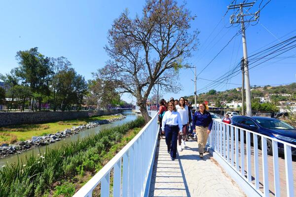 Inauguran en Tlaxcala “La Ribereña", espacio lúdico ambiental en la orilla del río Zahuapan