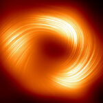 Astrónomos revelan fuertes campos magnéticos que giran en espiral en el borde del agujero negro central de la Vía Láctea