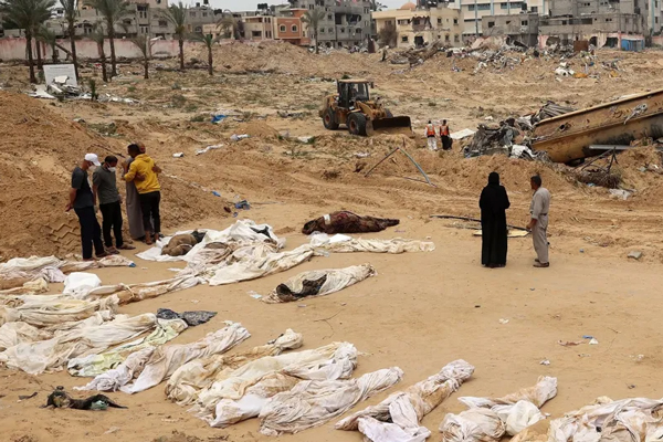 Finaliza búsqueda en fosas comunes en hospital de Gaza: hallaron casi 400 cadáveres
