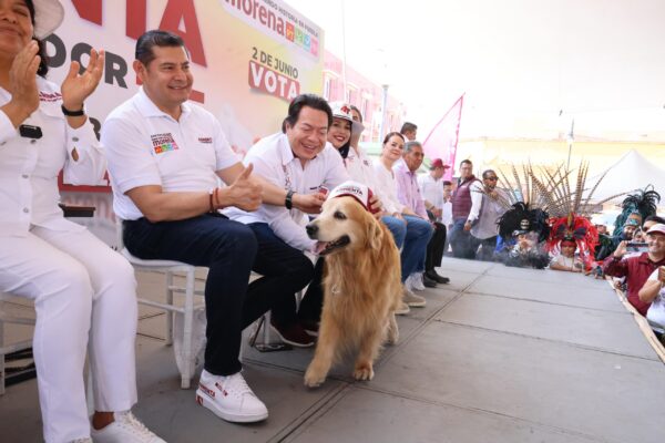 Mario Delgado y Alejandro Armenta promueven el voto seis de seis en Puebla