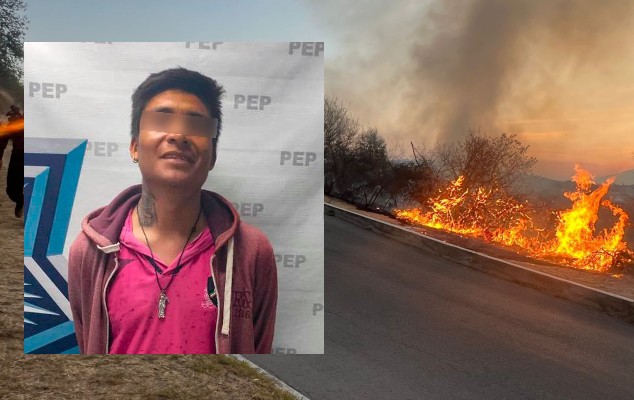 Detenido por provocar intencionalmente un incendio sobre la lateral del Periférico Ecológico