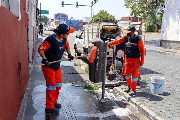 OOSL inicia labores de mejora de imagen del Centro Histórico de Puebla