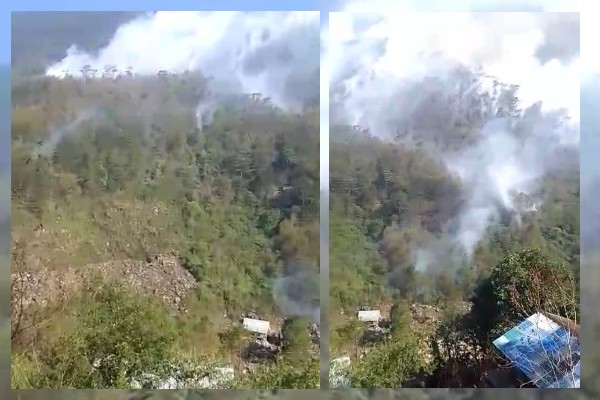 Vecinos de Ajalpan claman ayuda para controlar incendio forestal en Ocotempa