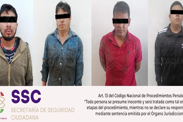 Desmantela SSC Tlaxcala a presunta banda de robo de vehículos