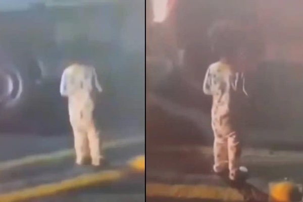 Encuentran a un bebé deambulando completamente solo en una carretera de Yehualtepec, Puebla