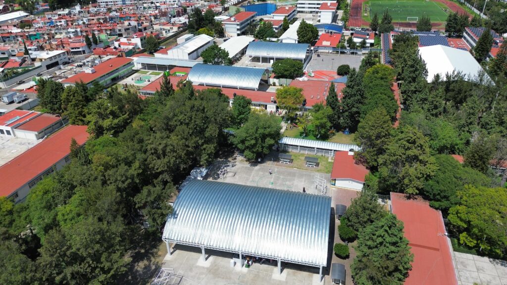Entrega Gobierno de Puebla techado del BINE y plaza cívica del jardín de niños "Motolinia"