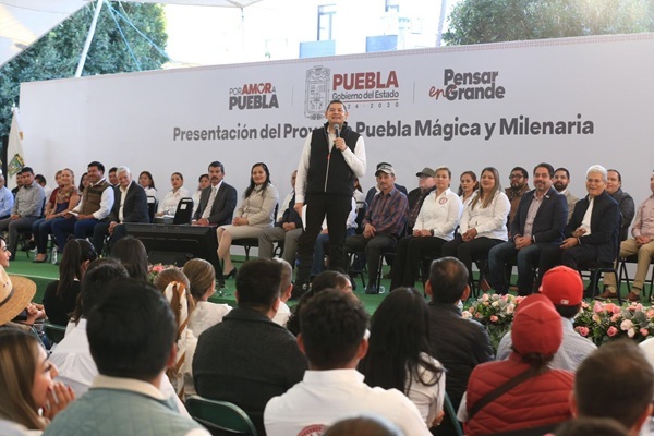 Desde Acatzingo, Alejandro Armenta presenta Proyecto Puebla mágica y milenaria