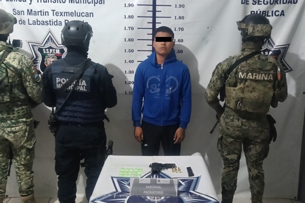 Capturan a Joczan N., integrante de la banda, generador de violencia en Texmelucan