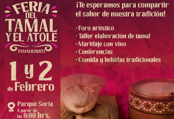 No te pierdas la Feria del Tamal y el Atole, demás de la exhibición de ajolotes este 1 y 2 de febrero, en San Pedro cholula