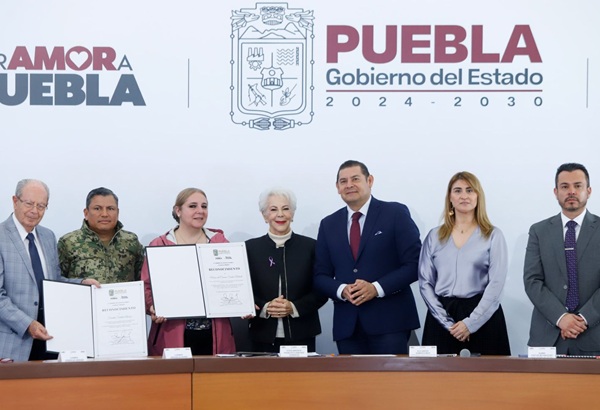 Alejandro Armenta anuncia que las Casas Violeta llevarán el nombre de Carmen Serdán