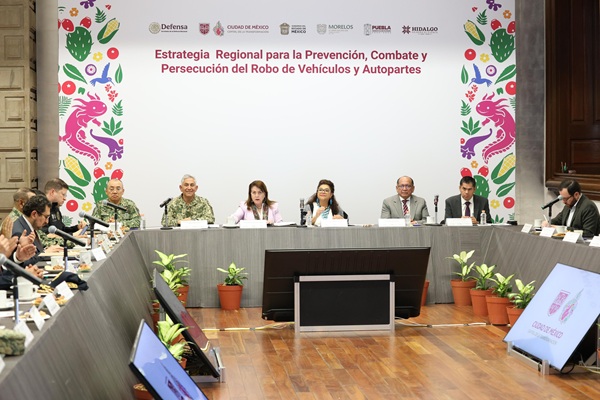 Cdmx, Puebla, Morelos, Hidalgo y Estado de México coordinan acciones contra robo de autos