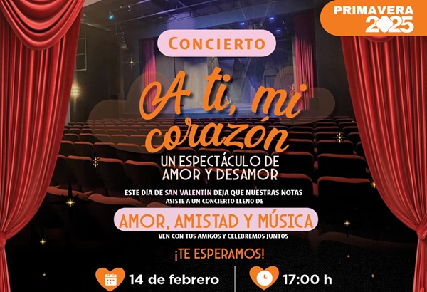 Celebra este 14 de febrero con el concierto A ti, mi corazónen la UDLAP