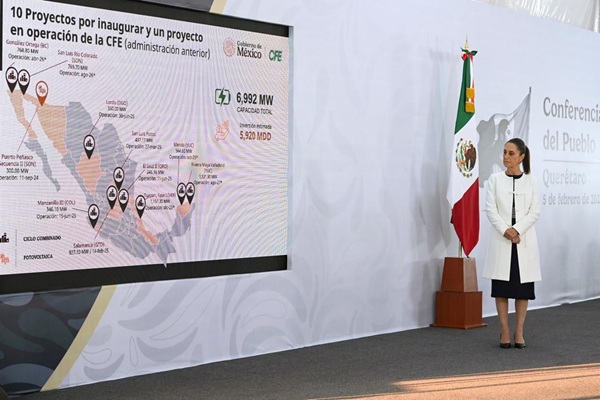 Claudia Sheinbaum presenta 51 proyectos como parte del plan de fortalecimiento y expansión del Sistema Eléctrico Nacional 2025-2030
