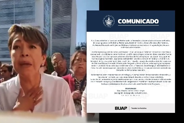 Estudiantes impiden ingreso de autoridades de la BUAP a Facultad de Medicina; nueva directora firma acuerdos