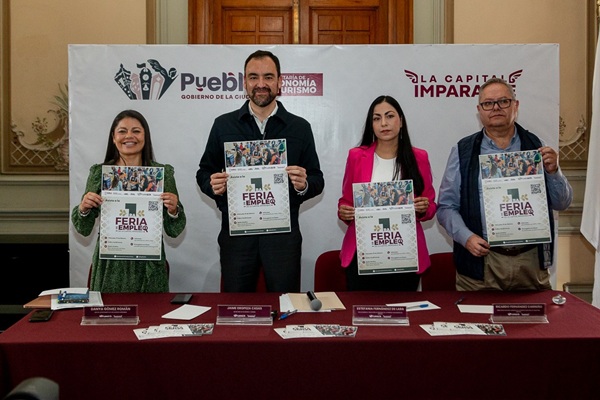 Hay Feria de Empleo este 19 de febrero, en el Salón Analco del Centro de Convenciones de Puebla