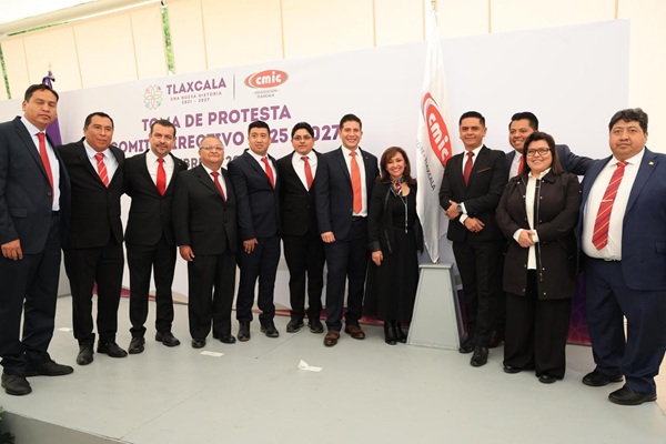 Rinden protesta integrantes del Comité directivo de la CMIC Tlaxcala para el periodo 2025-2027