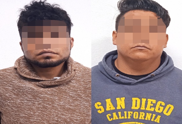 SSC Puebla detiene dos hombres por robo a casa habitación con violencia en la colonia México 83