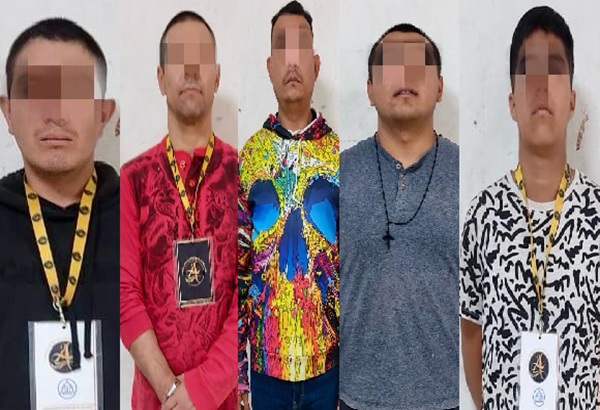 SSCyPC de Cuautlancingo detiene a cinco personas por lesiones y daños en propiedad ajena en la Unidad Habitacional VW 2