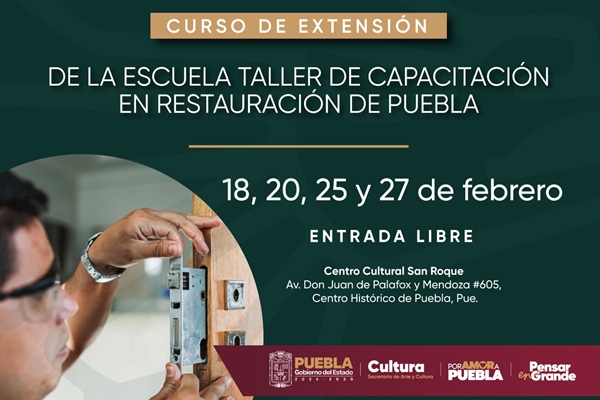 Secretaría de Arte y Cultura de Puebla ofrece cursos de oficios tradicionales para todo público