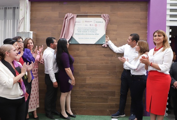 Armenta inaugura la octava Casa Carmen Serdán para el Distrito Judicial de Acatzingo