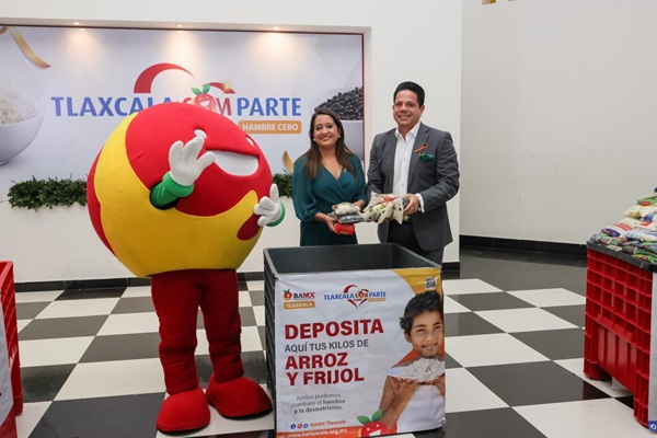 Arranca campaña Tlaxcala Comparte Hambre Cero para combatir carencia alimenticia en familias vulnerables