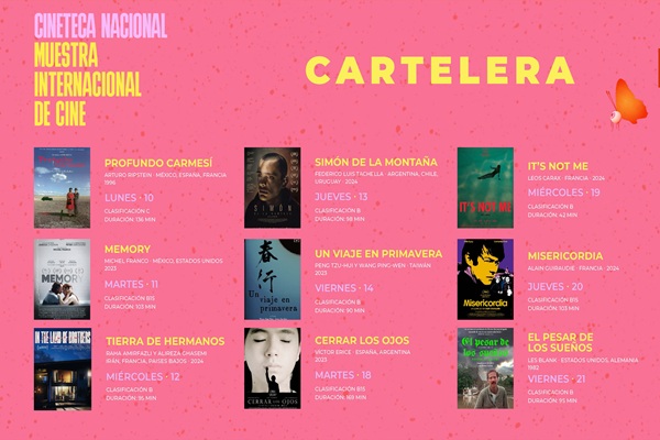 Asiste a la Muestra Internacional de Cine de la Cineteca Nacional en la UDLAP