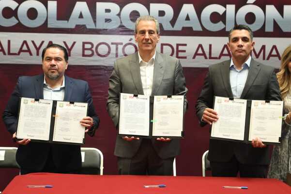 Ayuntamiento de Puebla firma de Convenio “Torres Atalaya y Botón de Alarma OXXO”