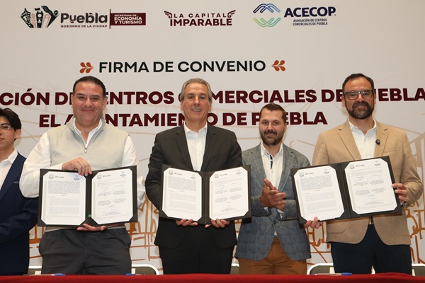 Ayuntamiento de Puebla y ACECOP fortalecen el comercio local