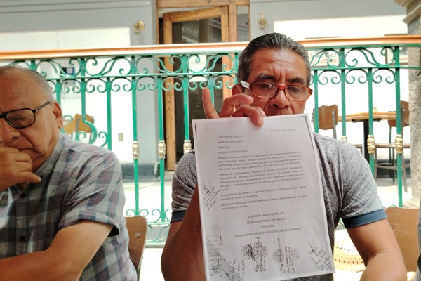 Campesinos de Tehuacán denuncian nulas respuestas ante el saqueo del agua y presencia de Chinos en los campos de la región