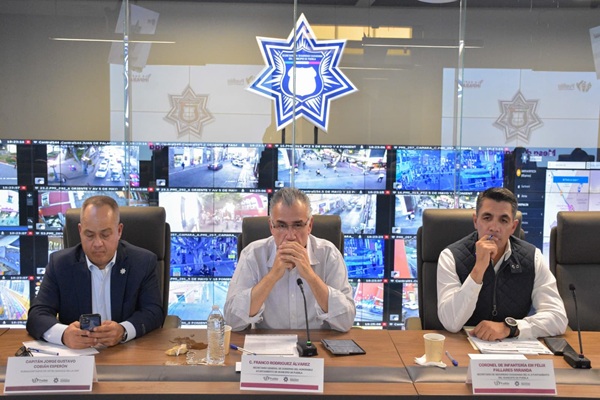 Con mesa de seguridad, gobierno de la ciudad fortalece paz social en Puebla