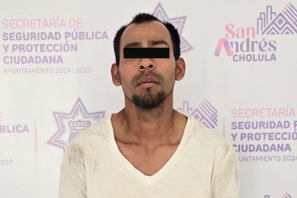 Detiene Policía de San Andrés Cholula a probable responsable de delitos contra la salud