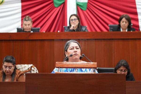 Diputada Blanca Águila presenta ante Congreso de Tlaxcala exhorto para garantizar cumplimiento de la Ley de Salud Mental