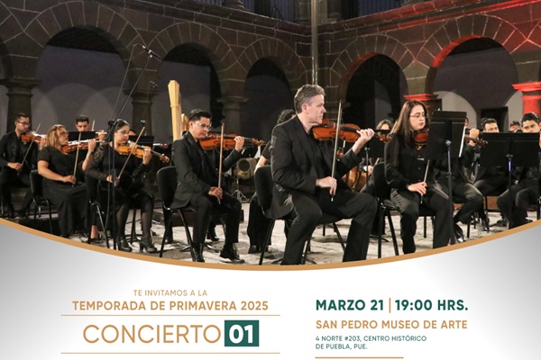 Invitan al ciclo de conciertos de primavera de la Orquesta Sinfónica del Estado de Puebla