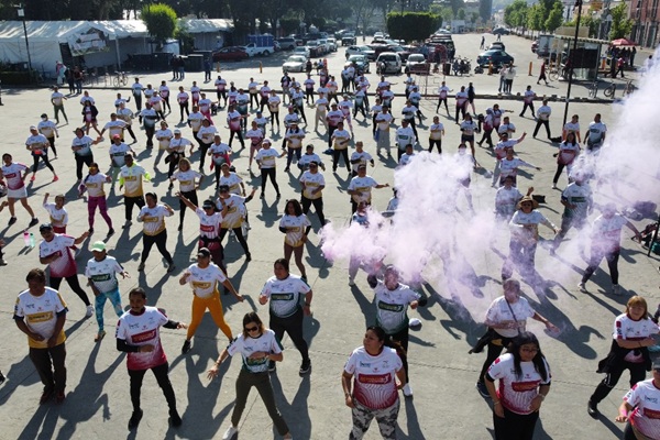 Participan 250 personas en la Master Class y activación física en San Pedro Cholula