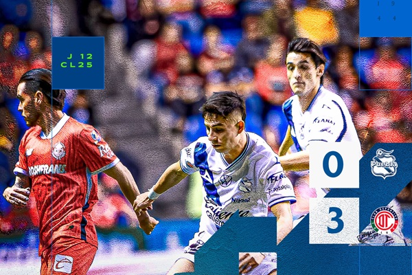 Puebla encadena su cuarta derrota tras ser superado por Toluca