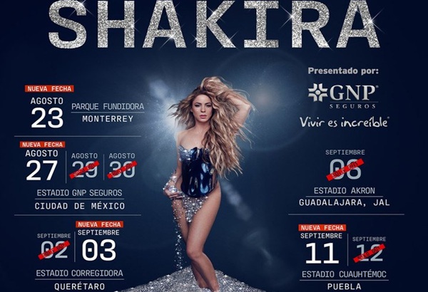 Shakira agota entradas y abre nuevas fechas para conciertos en Puebla, Monterrey, Querétaro y CDMX