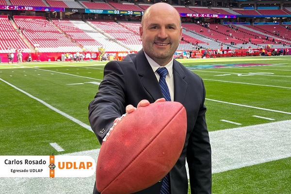 UDLAP | Miembro de los Aztecas, único mexicano invitado a la NCAA and NFL Coaches Academy 2025