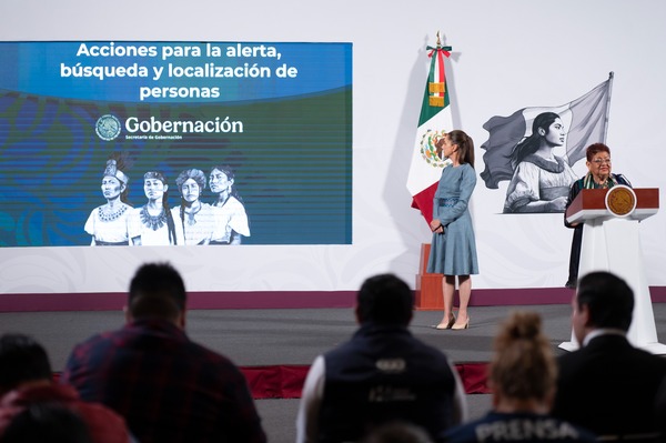 Sheinbaum presentó las acciones con el objetivo de facilitar y ampliar investigaciones para combatir el delito de desaparición de personas