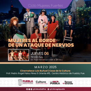 Como parte de las actividades conmemorativas al Día de la Mujer, se podrán disfrutar en la Cineteca Luis Buñuel, películas sobre “Mujeres Fuertes”