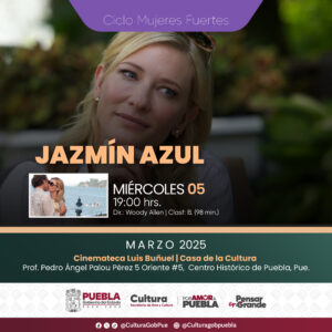 Como parte de las actividades conmemorativas al Día de la Mujer, se podrán disfrutar en la Cineteca Luis Buñuel, películas sobre “Mujeres Fuertes”