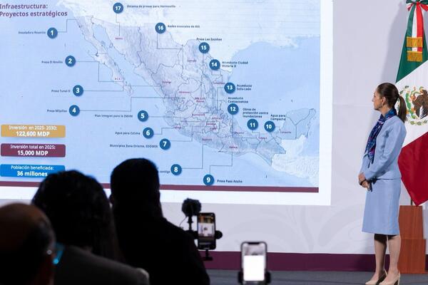 Las obras del plan hídrico de Conagua arrancarán en 2025 y tendrán una inversión inicial este año de 15 mil millones de pesos