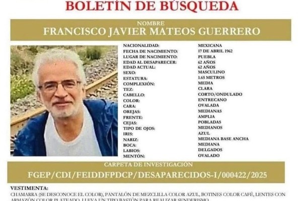 Francisco Javier Mateo, montañista de 61 años, fue localizado con vida la noche de este lunes tras permanecer días extraviado en La Malinche
