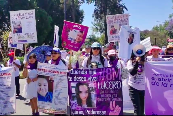 8M | Madres buscadoras de Puebla claman por la aparición de sus hijos y un alto a discursos de odio