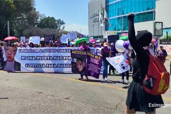 8M | Miles de mujeres marchan en Puebla para exigir alto a la violencia y justicia para Paulina, Meztli, Cecilia, Maricarmen y decenas de víctimas de feminicidio
