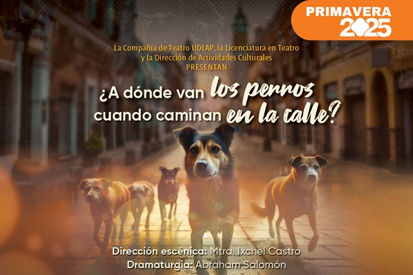 Asiste a la obra A dónde van los perros cuando caminan por la calle, en la UDLAP