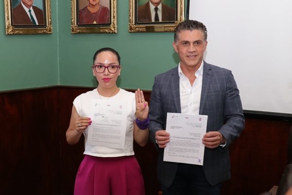 Ayuntamiento de Tlaxcala recibe iniciativa “3 de 3 contra la violencia” y se declara aliado de las mujeres
