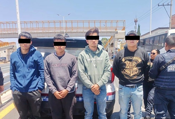 Capturan a cuatro asaltantes de transporte de carga en la colonia Seda Monsanto, en Puebla