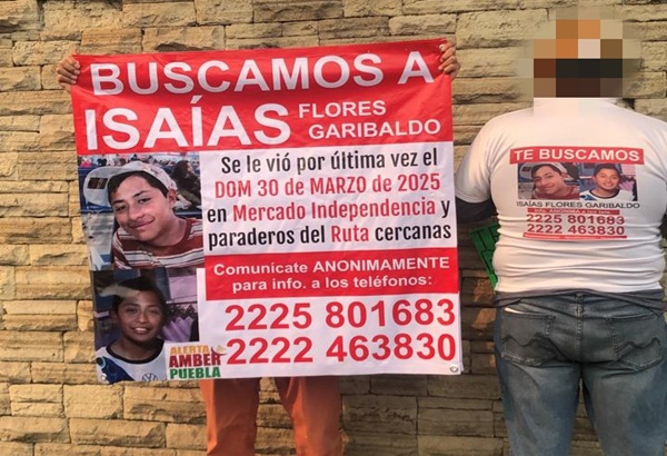 Convocan a marcha para exigir búsqueda de Isaías Flores Garibaldo, de 14 años, desaparecido en Mercado Independencia