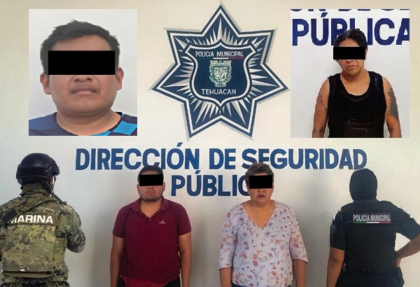 Cuatro detenidos en Tehuacán durante operativo “Vacaciones Seguras”
